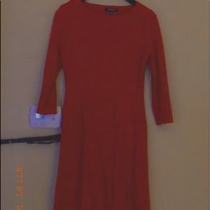 Over the knee, red, long sleeve